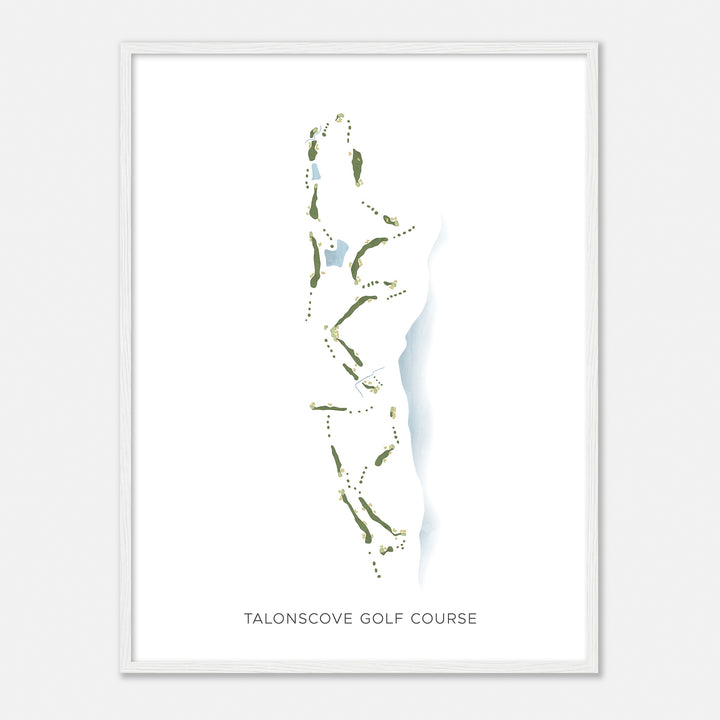 Print of Talonscove Golf Course Modern Map