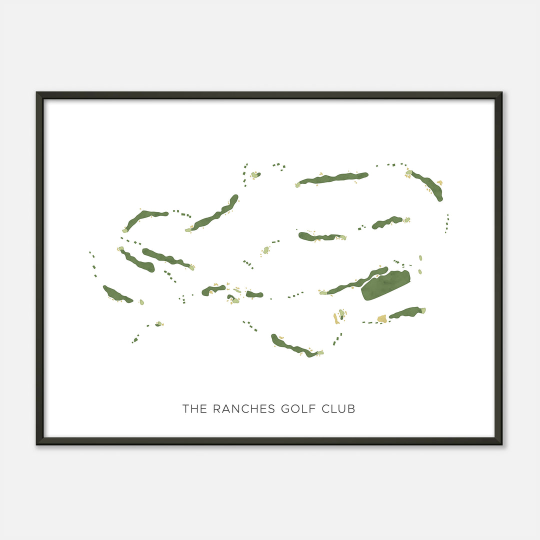 Print of The Ranches Golf Club Modern Map
