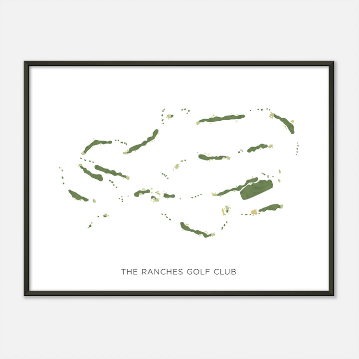 Print of The Ranches Golf Club Modern Map