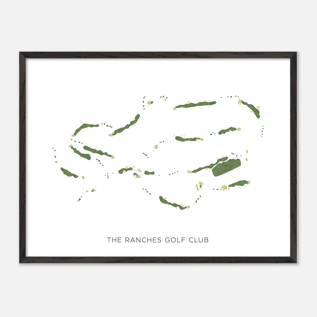 Print of The Ranches Golf Club Modern Map