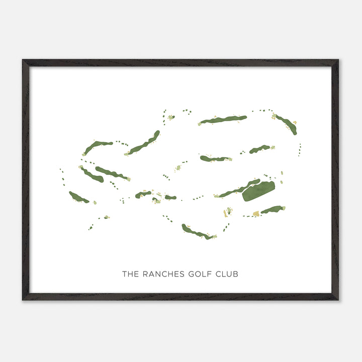 Print of The Ranches Golf Club Modern Map