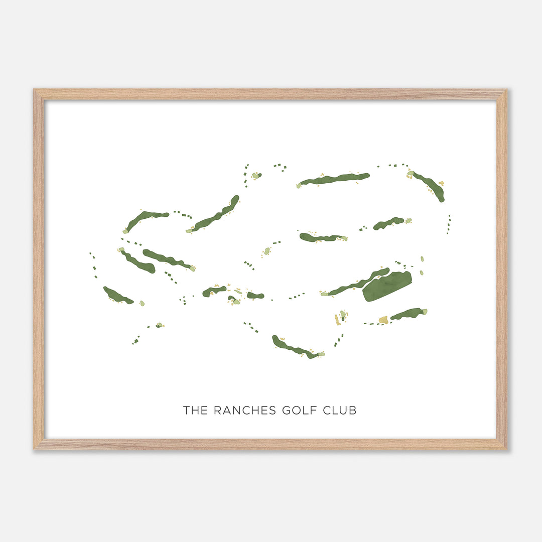 Print of The Ranches Golf Club Modern Map