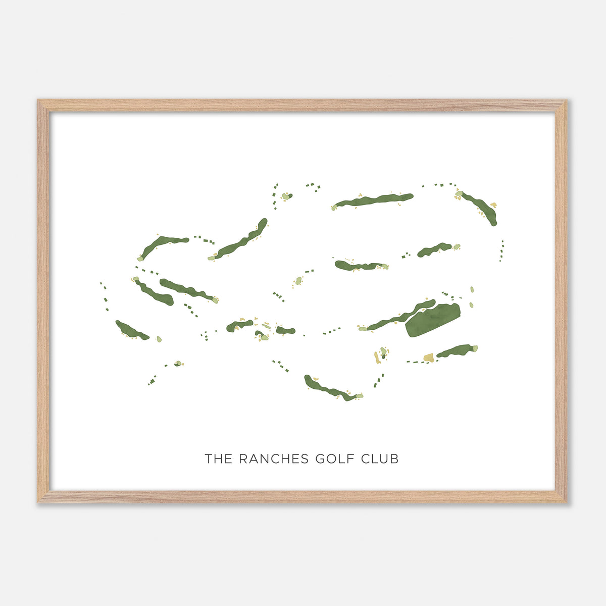 Print of The Ranches Golf Club Modern Map