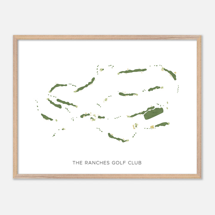 Print of The Ranches Golf Club Modern Map