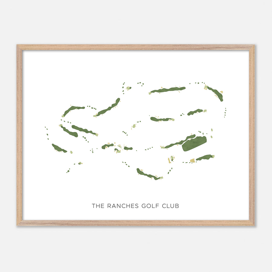 Print of The Ranches Golf Club Modern Map