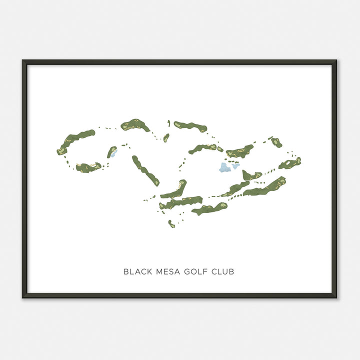 Print of Black Mesa Golf Club Modern Map