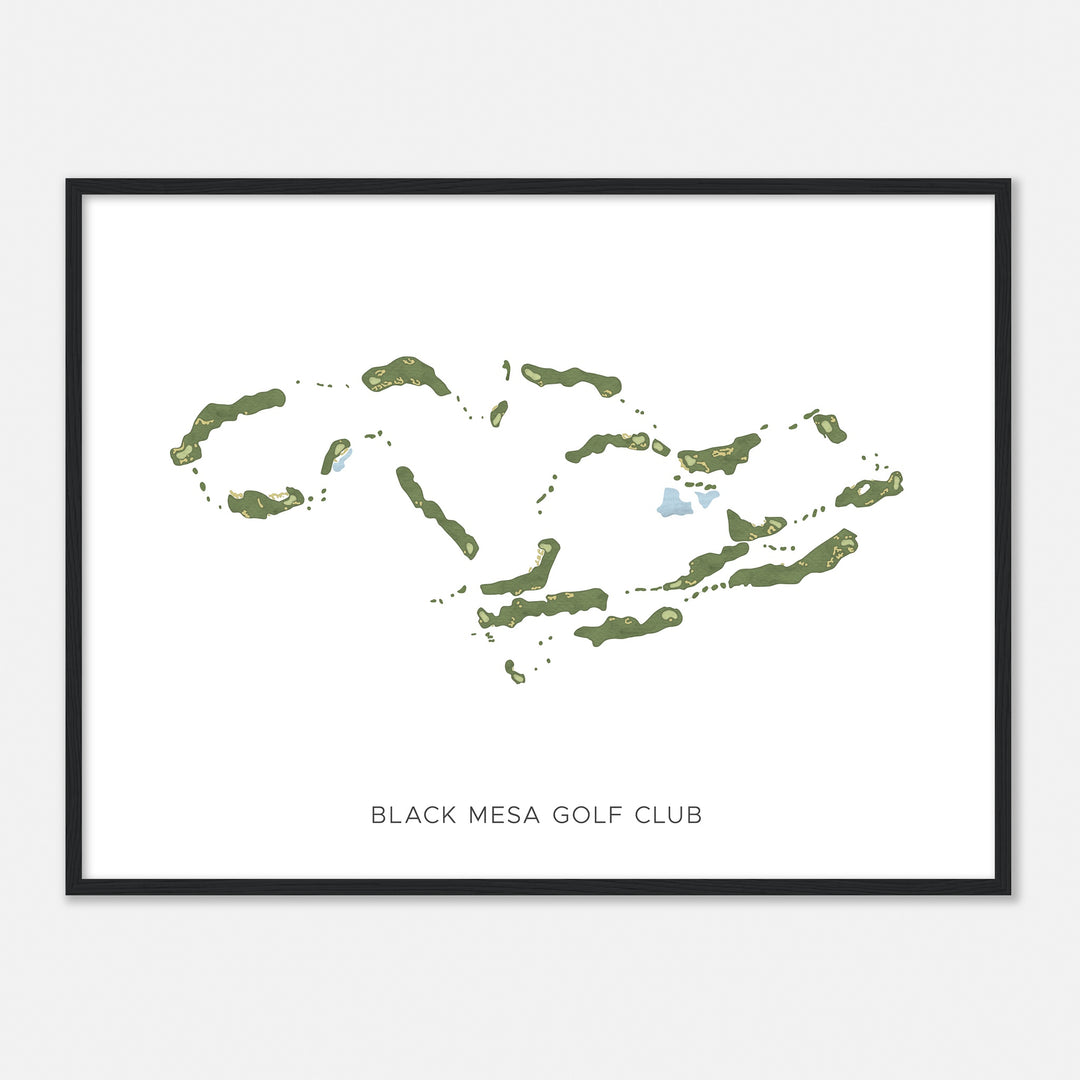 Print of Black Mesa Golf Club Modern Map