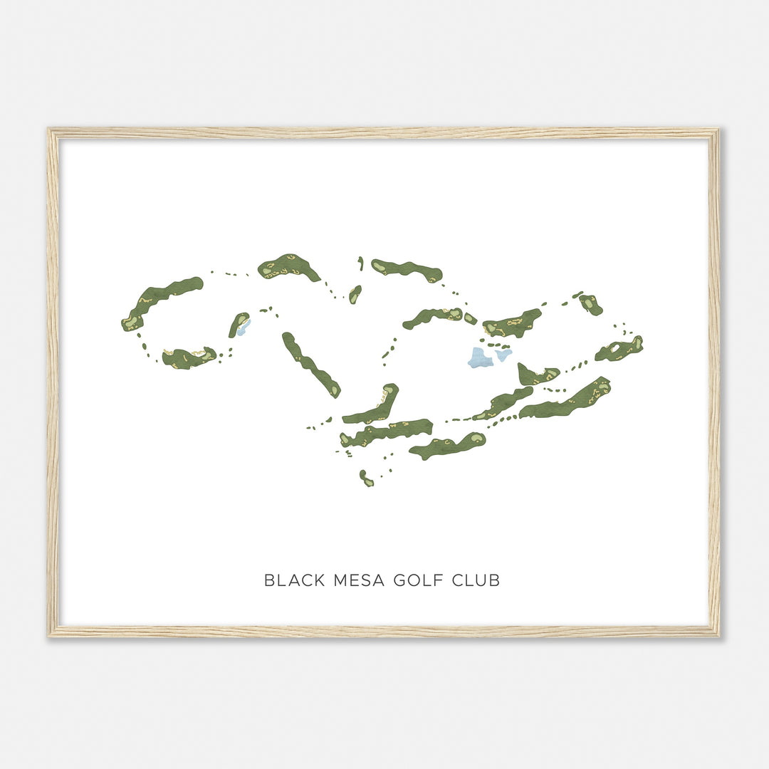 Print of Black Mesa Golf Club Modern Map