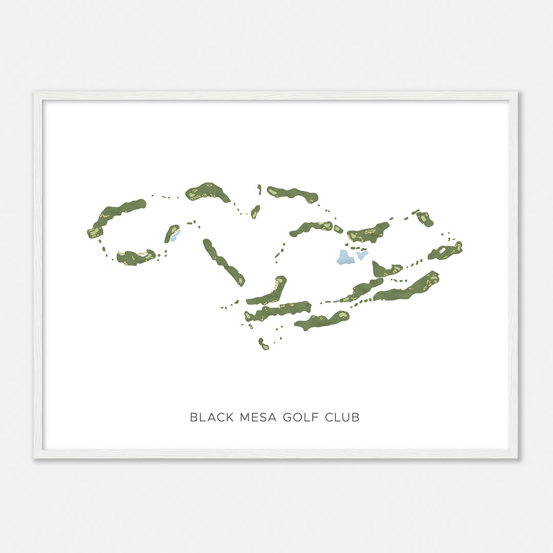 Print of Black Mesa Golf Club Modern Map