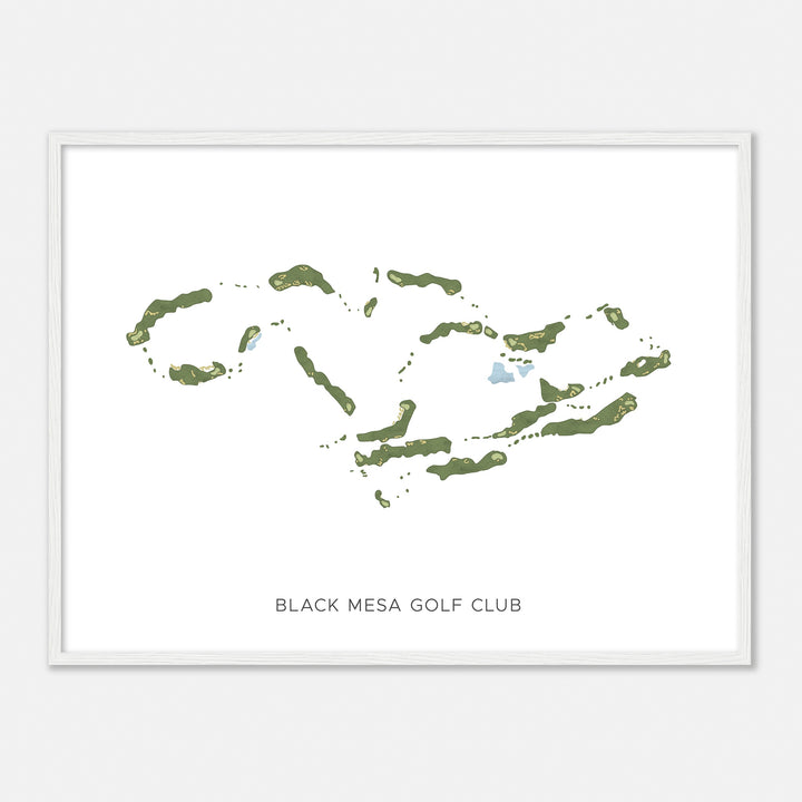 Print of Black Mesa Golf Club Modern Map