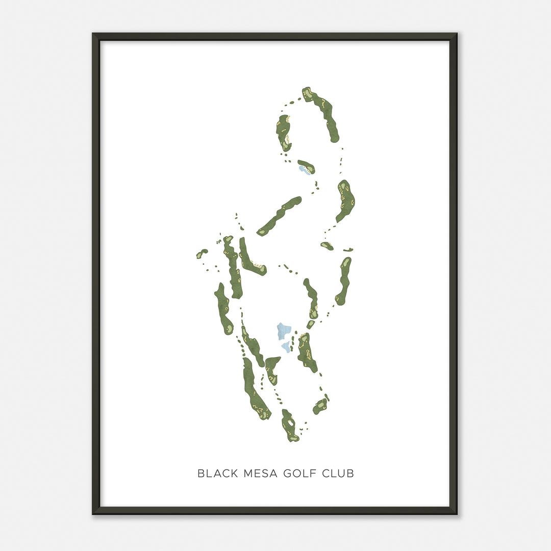 Print of Black Mesa Golf Club Modern Map