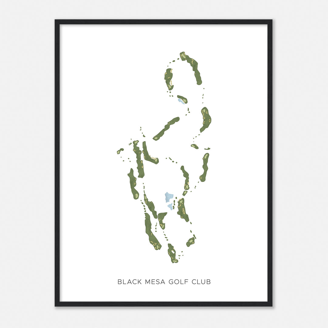 Print of Black Mesa Golf Club Modern Map