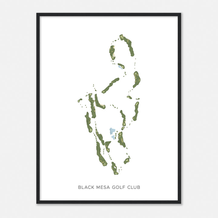 Print of Black Mesa Golf Club Modern Map