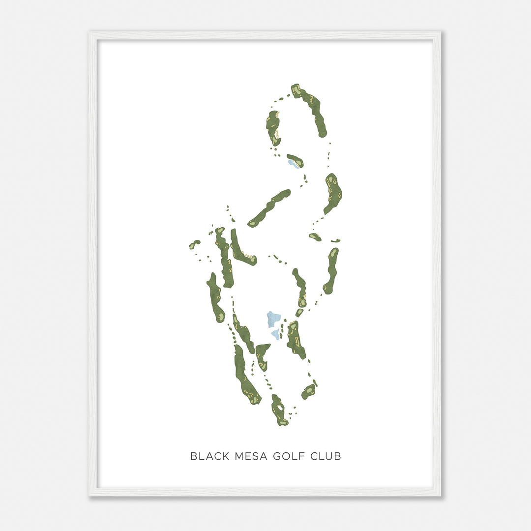 Print of Black Mesa Golf Club Modern Map