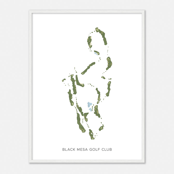 Print of Black Mesa Golf Club Modern Map