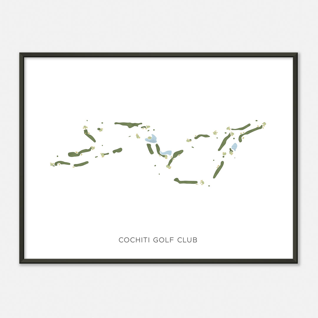 Print of Cochiti Golf Club Modern Map