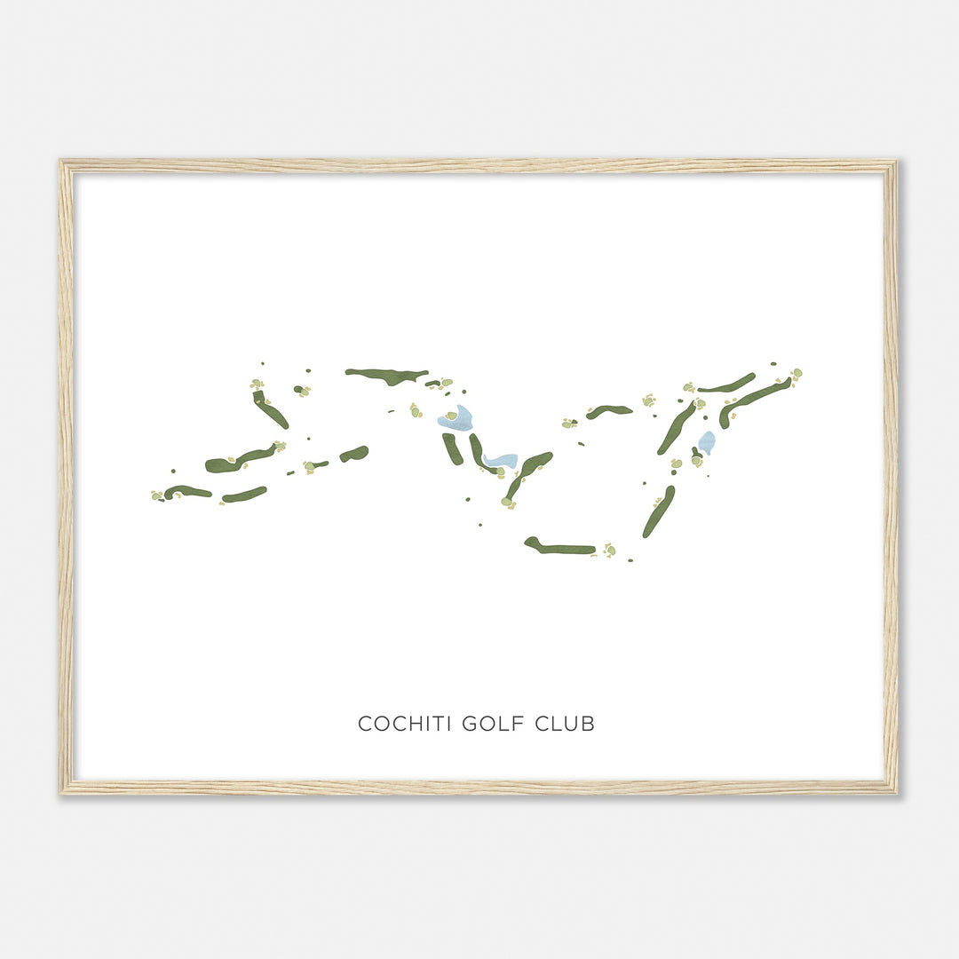 Print of Cochiti Golf Club Modern Map