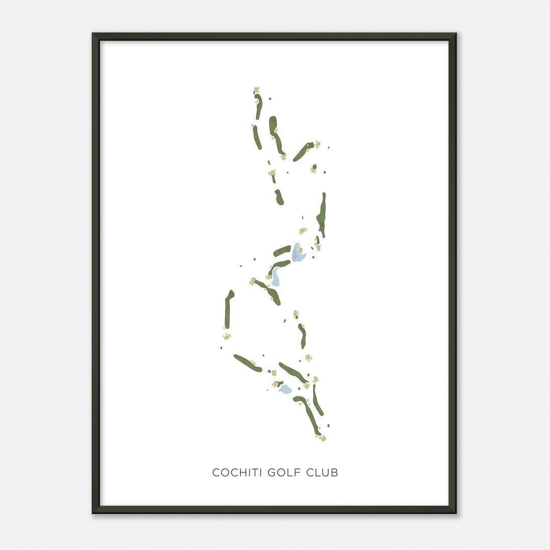 Print of Cochiti Golf Club Modern Map