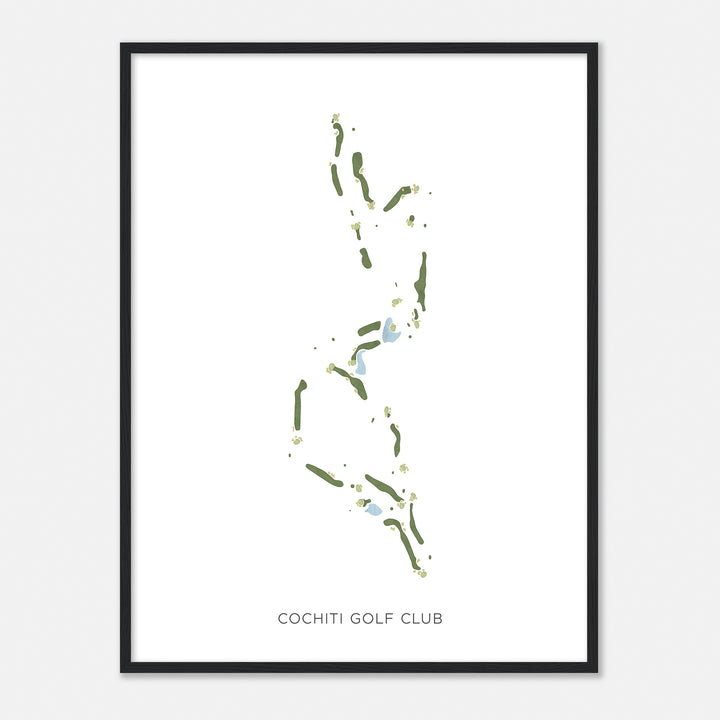 Print of Cochiti Golf Club Modern Map