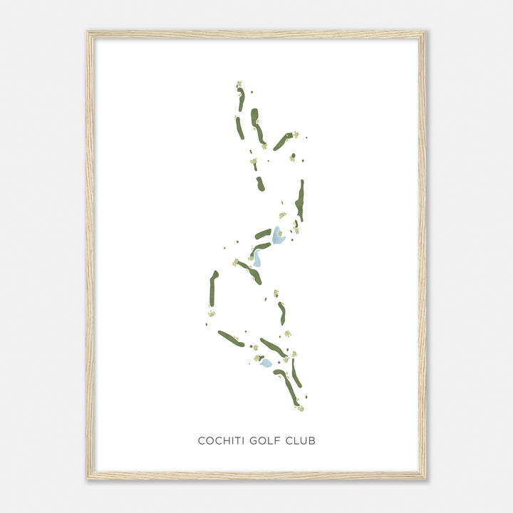 Print of Cochiti Golf Club Modern Map