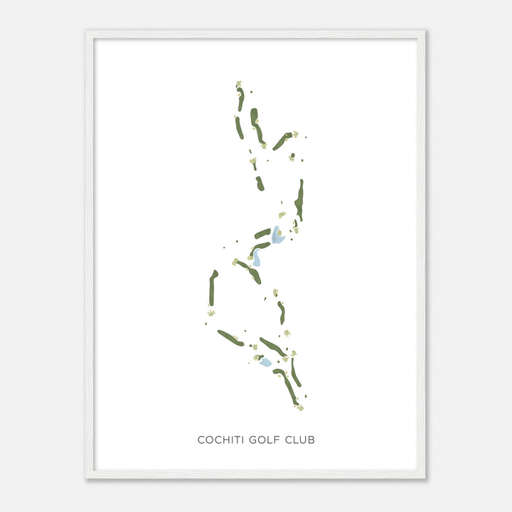 Print of Cochiti Golf Club Modern Map