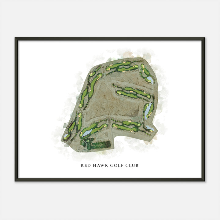 Print of Red Hawk Golf Club Classic Map
