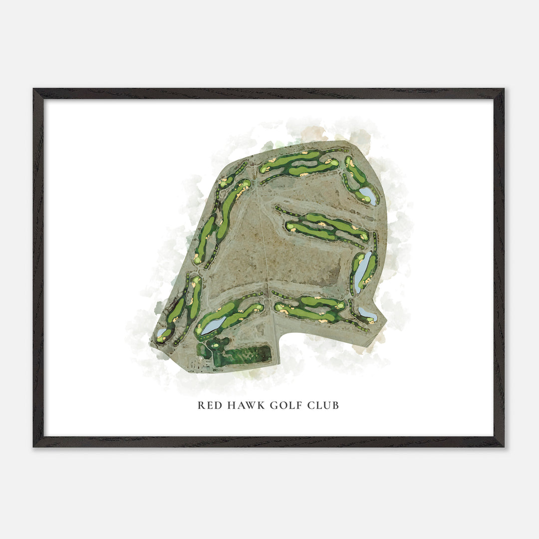 Print of Red Hawk Golf Club Classic Map