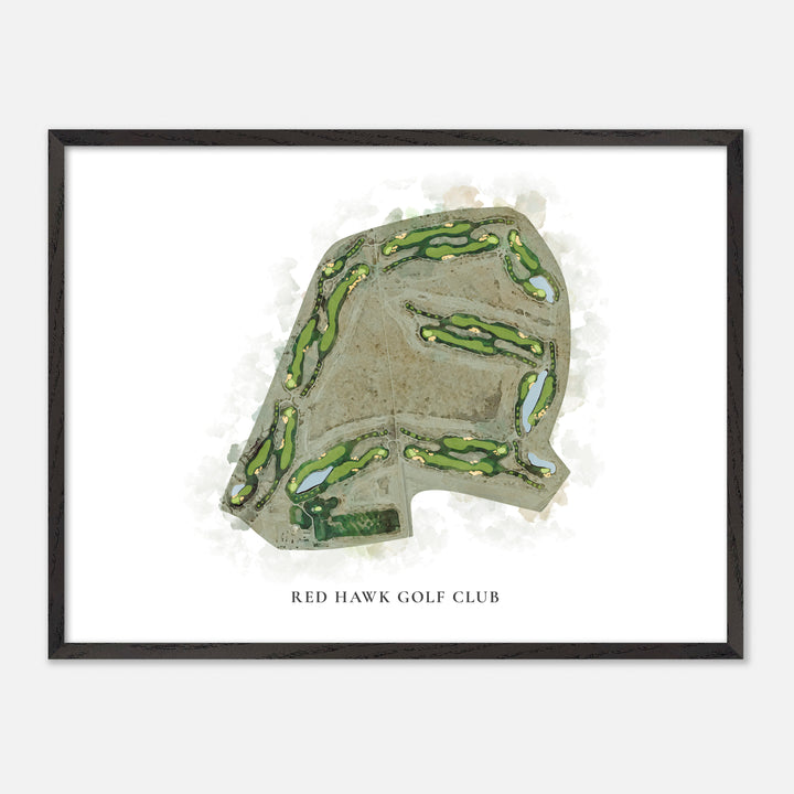 Print of Red Hawk Golf Club Classic Map