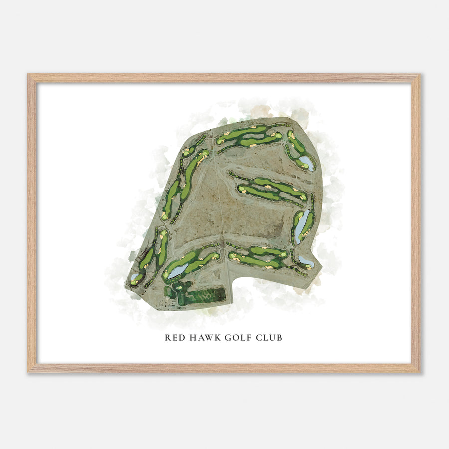Print of Red Hawk Golf Club Classic Map
