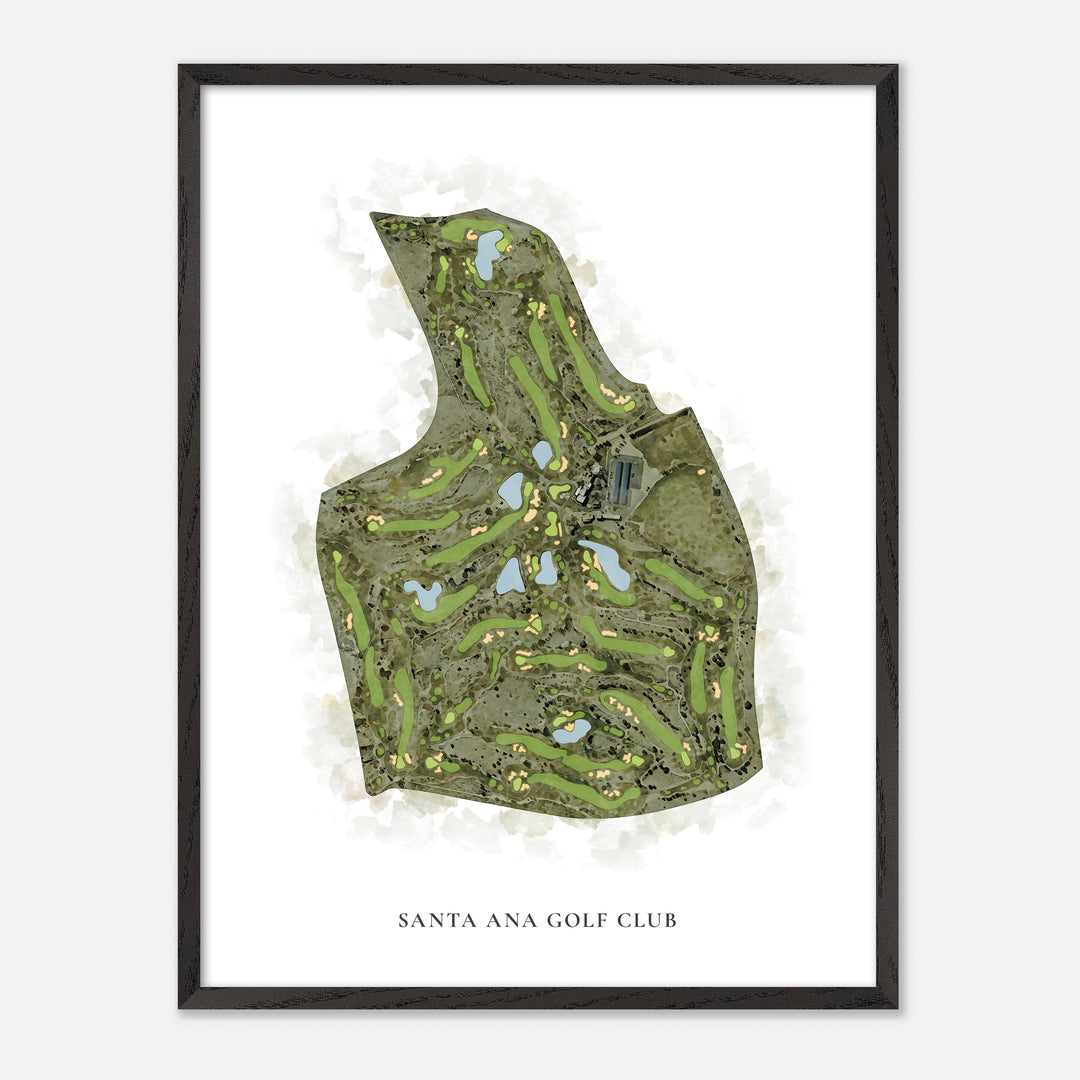 Print of Santa Ana Golf Club Classic Map