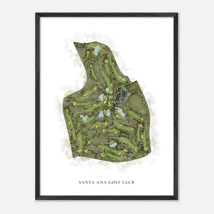 Print of Santa Ana Golf Club Classic Map
