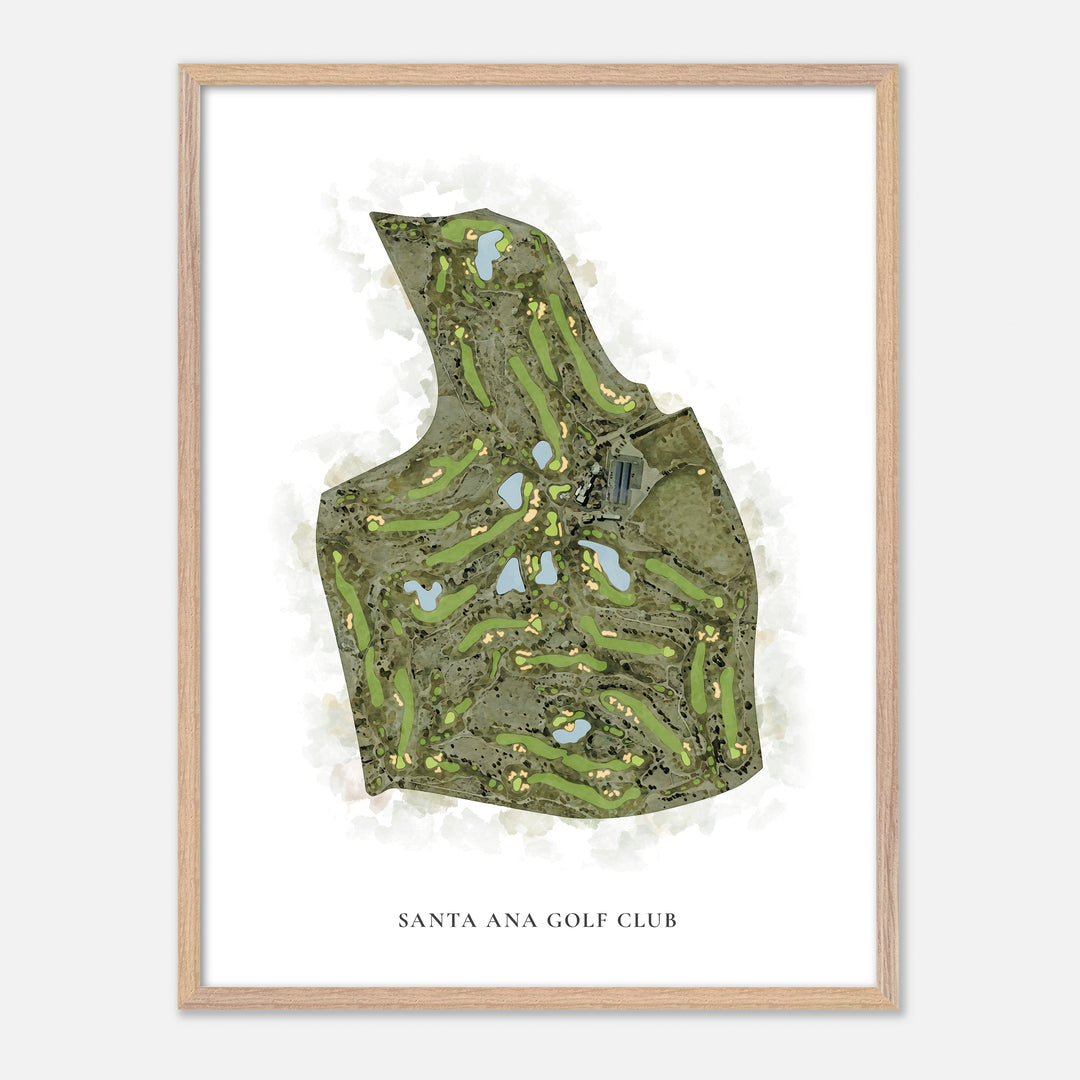 Print of Santa Ana Golf Club Classic Map