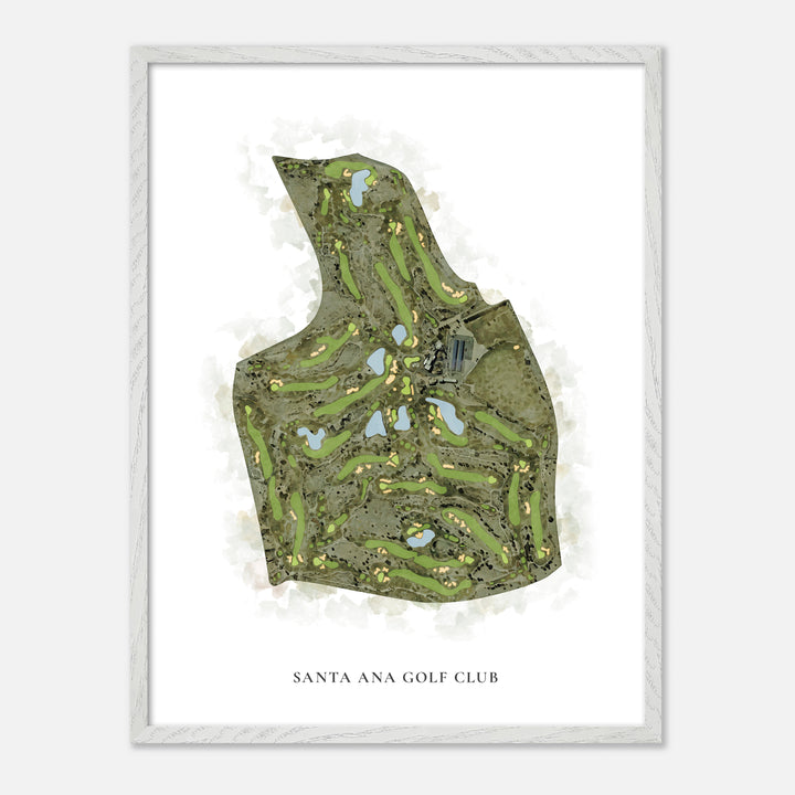 Print of Santa Ana Golf Club Classic Map