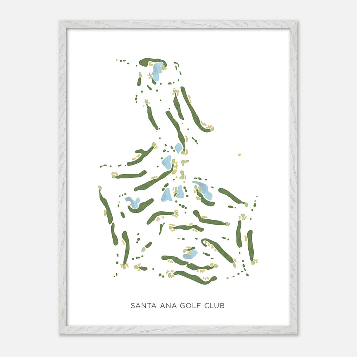Print of Santa Ana Golf Club Modern Map