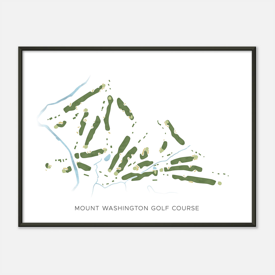 Print of Mount Washington Golf Course Modern Map