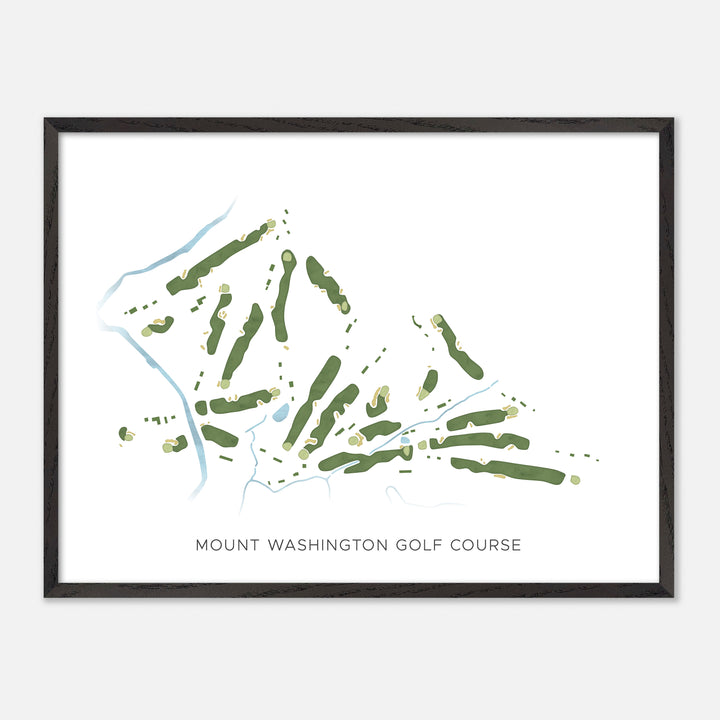 Print of Mount Washington Golf Course Modern Map