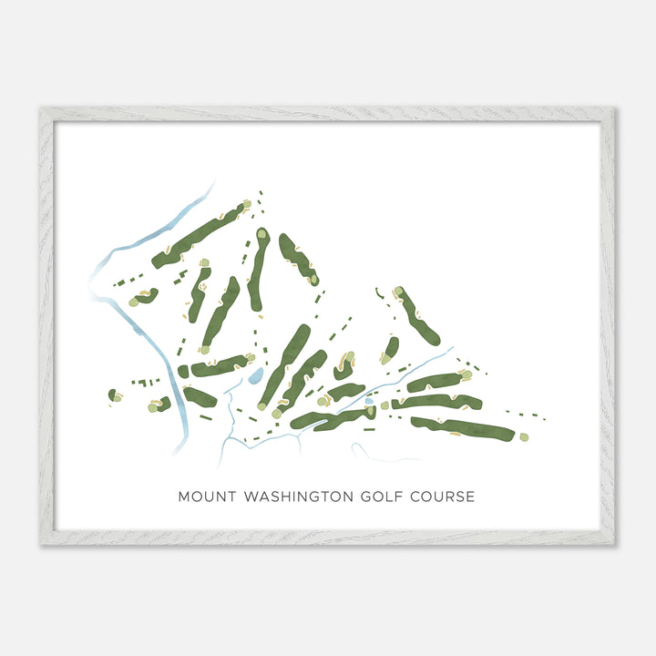 Print of Mount Washington Golf Course Modern Map