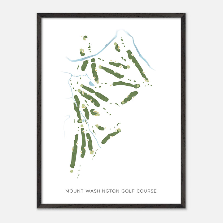 Print of Mount Washington Golf Course Modern Map