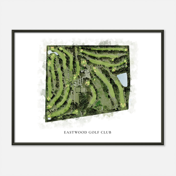 Print of Eastwood Golf Club Classic Map