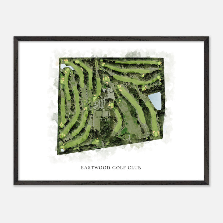 Print of Eastwood Golf Club Classic Map