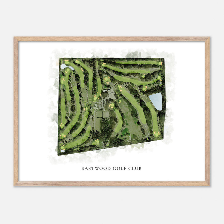 Print of Eastwood Golf Club Classic Map