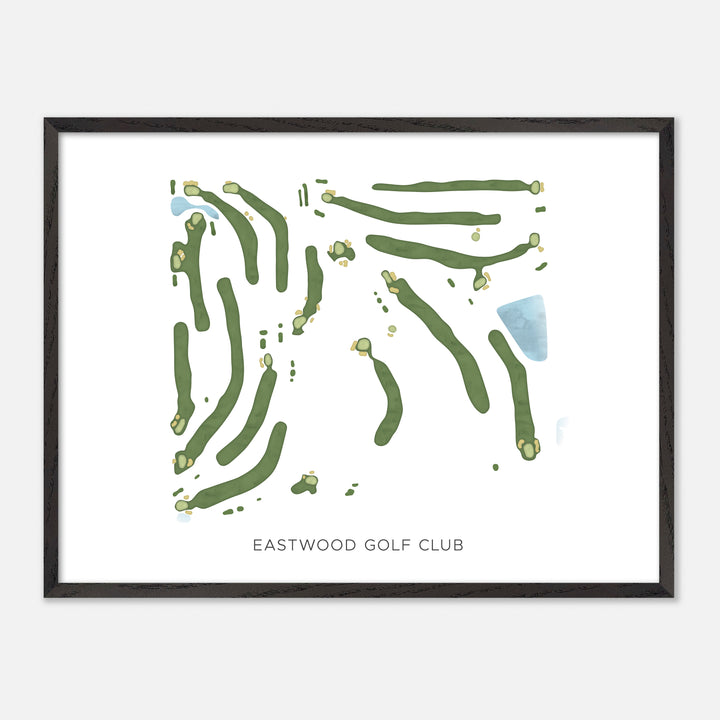 Print of Eastwood Golf Club Modern Map