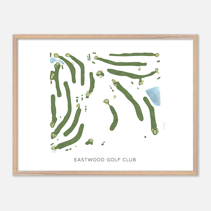 Print of Eastwood Golf Club Modern Map