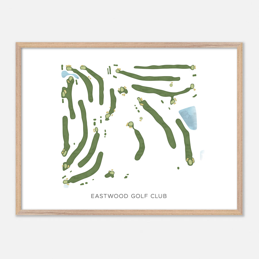 Print of Eastwood Golf Club Modern Map