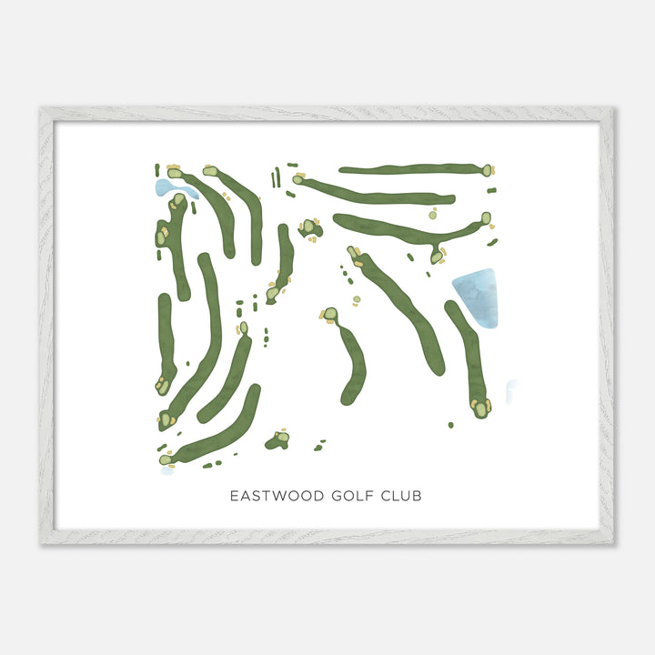 Print of Eastwood Golf Club Modern Map
