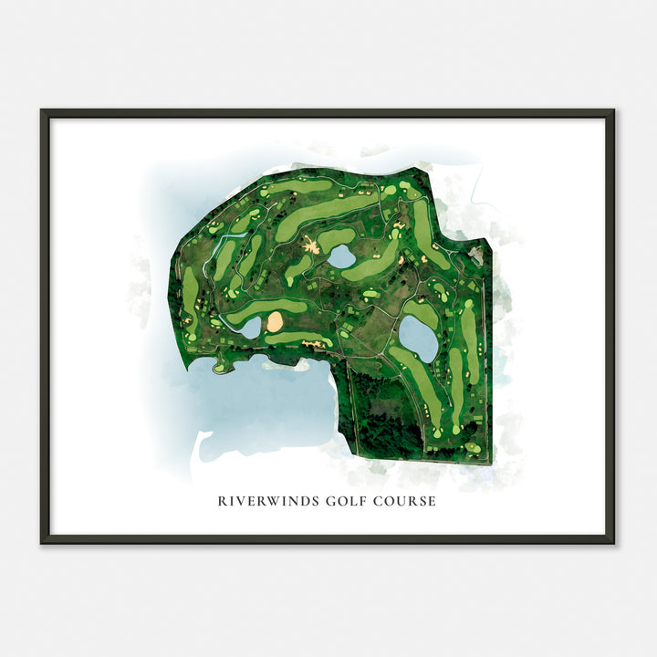 Print of Riverwinds Golf Course Classic Map