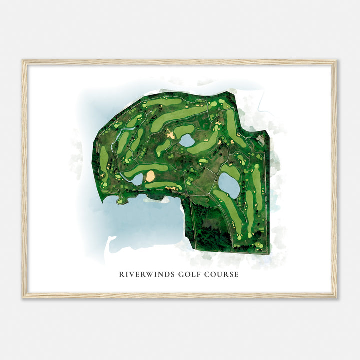 Print of Riverwinds Golf Course Classic Map