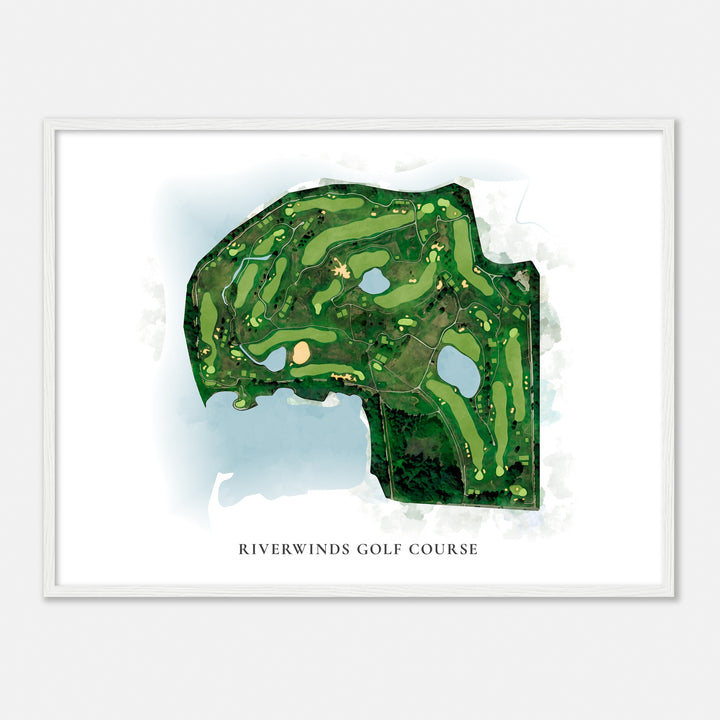 Print of Riverwinds Golf Course Classic Map