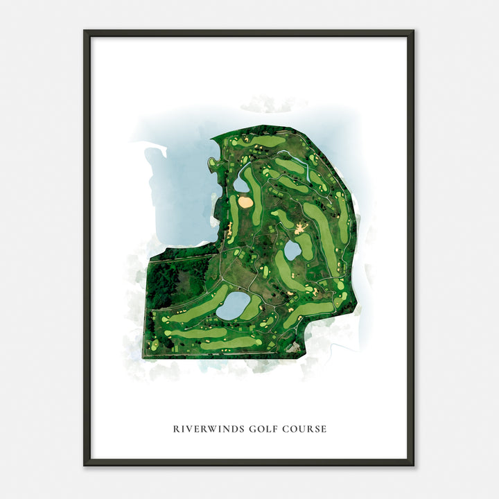 Print of Riverwinds Golf Course Classic Map