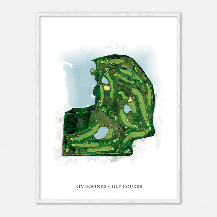 Print of Riverwinds Golf Course Classic Map